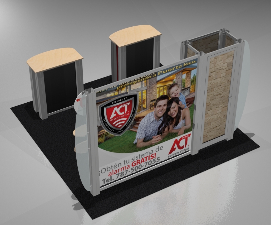 mall kiosk display booth