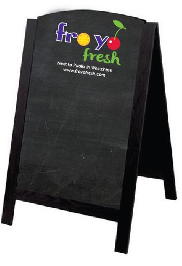 chalkboard A frame outdoor sign
